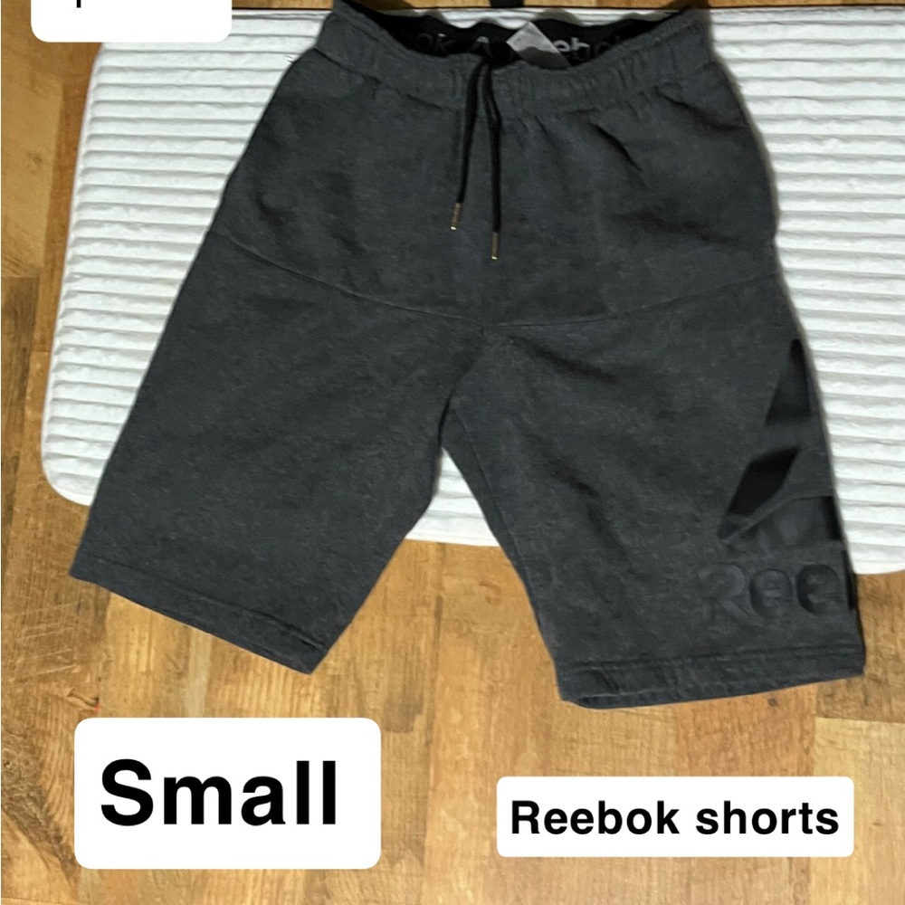 Reebok Men's Charcoal Athletic Shorts